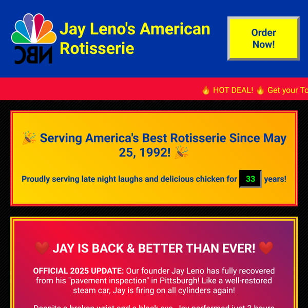 Jay's American Rotisserie - Home of the Tonight Show Chicken
