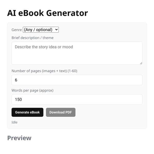 AI eBook Generator