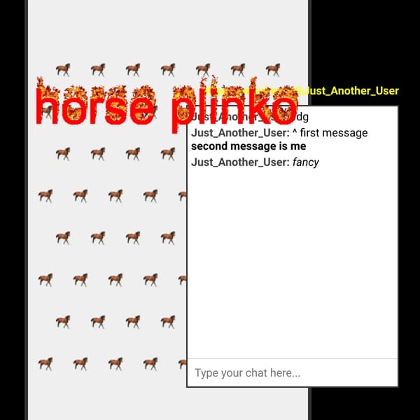 Horse Plinko
