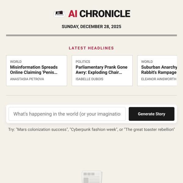 AI Chronicle | Instant News Generator