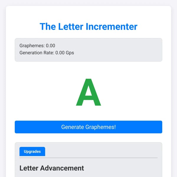 Letter Incremental
