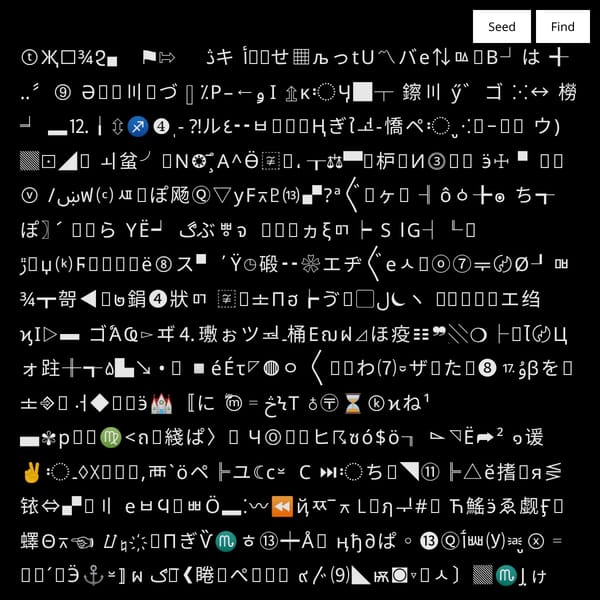 Infinite Unicode
