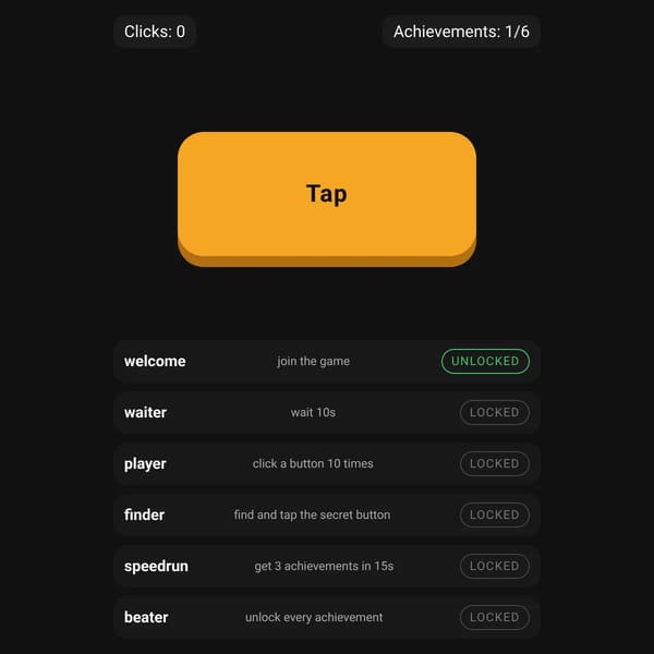 Achievement Game
