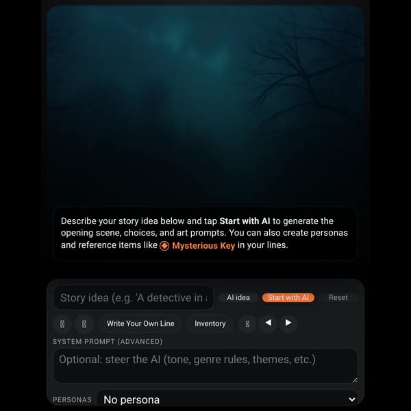 AI Visual Novel Generator