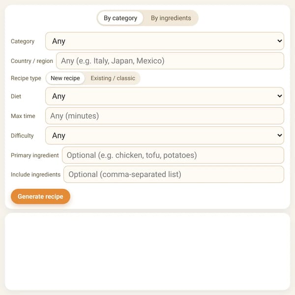 Recipe Generator