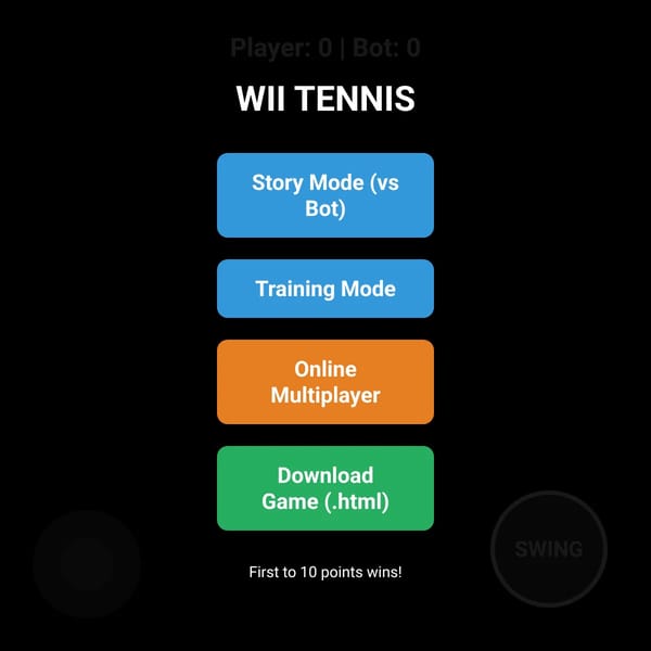 Tennis game