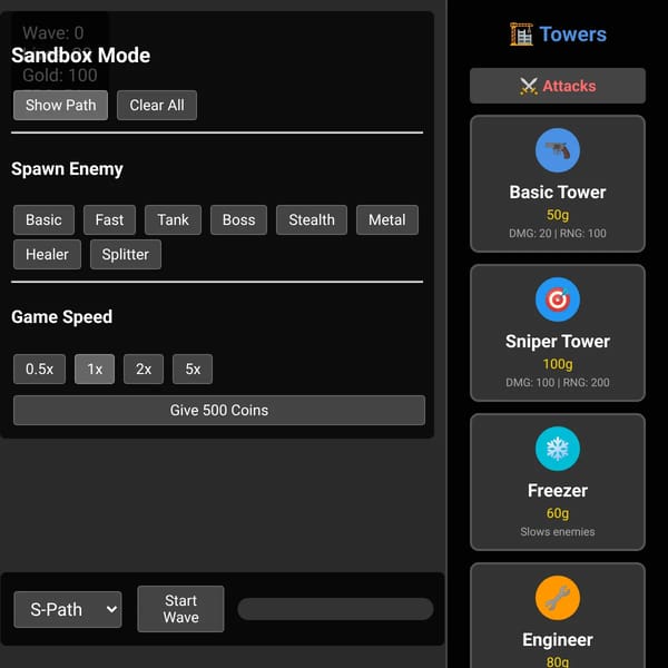 Tower Defense Sandbox
