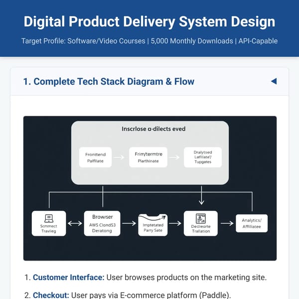 Digital Product Delivery Architecture
