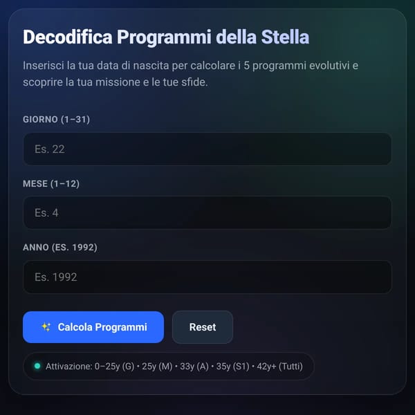 Decodifica Programmi Stella a 5 Punte