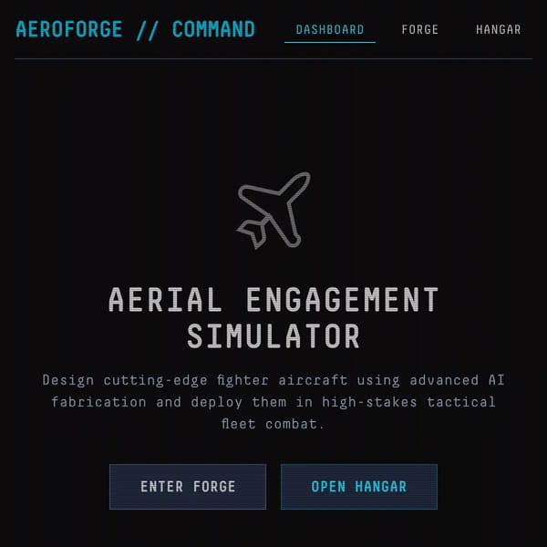 AeroForge: Combat Flight Command