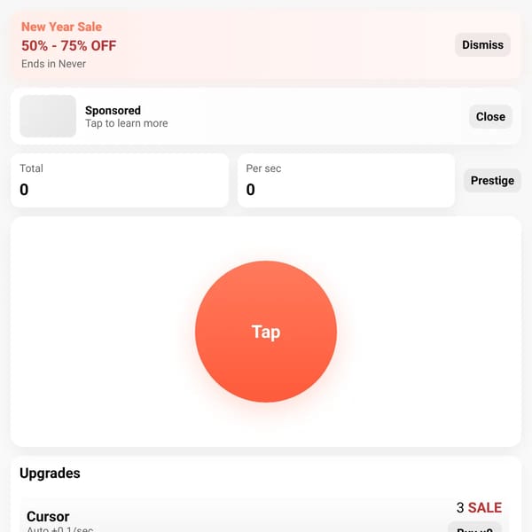 Simulation Clicker — Update