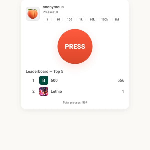 Literally just press a button.
