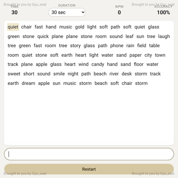 Typing Test