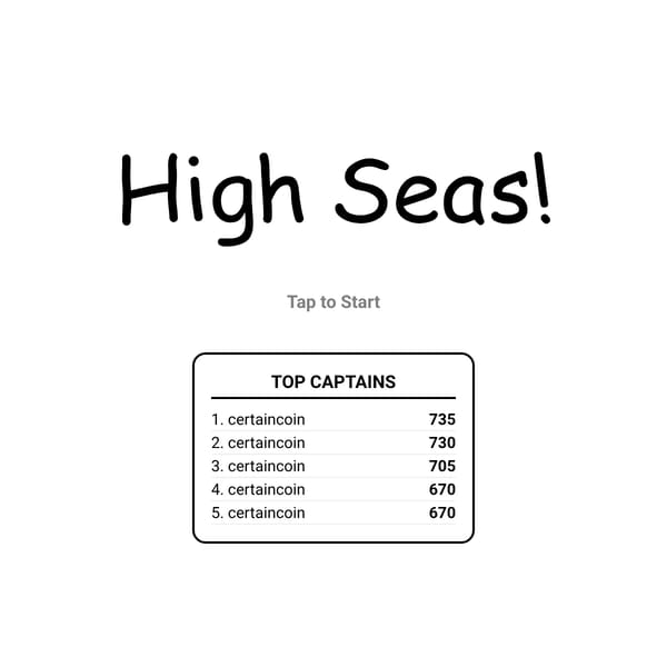 High Seas! (DEMO)