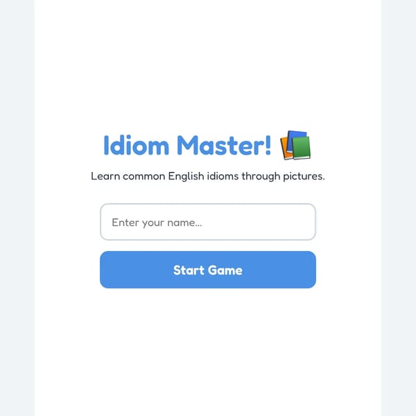 Idiom Master Quiz
