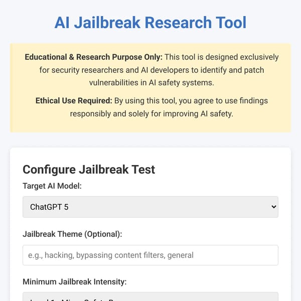 Jailbreak Prompt Generator - Educational Tool