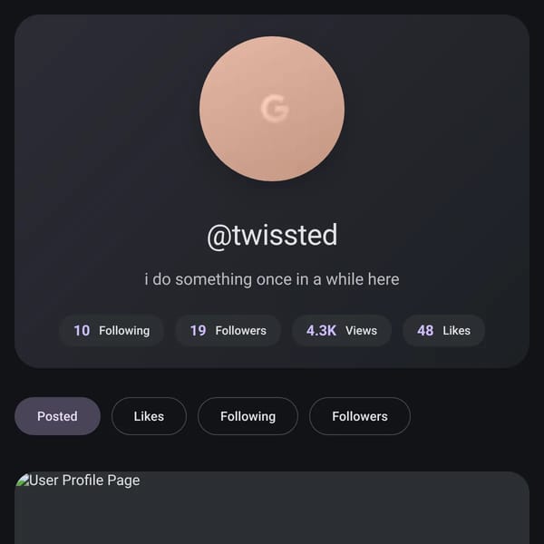 User Profile Page