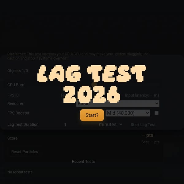 Lag Test 2026