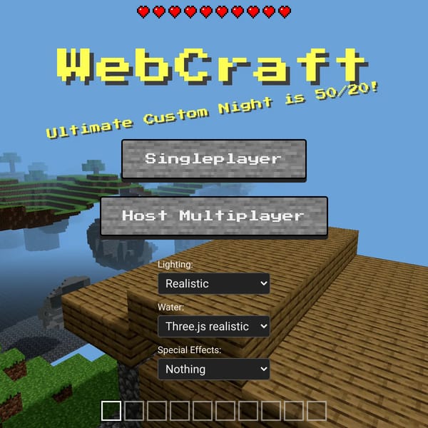 webcraft (lighting update)