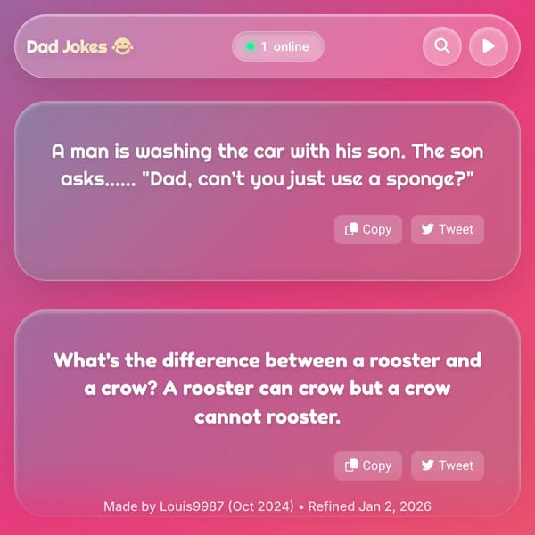 Random Dad Joke Generator - v2