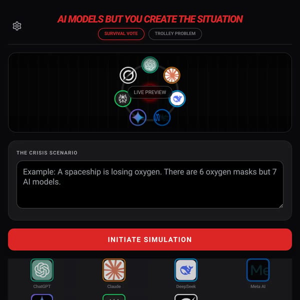 AI models play but you create what happens [beta]