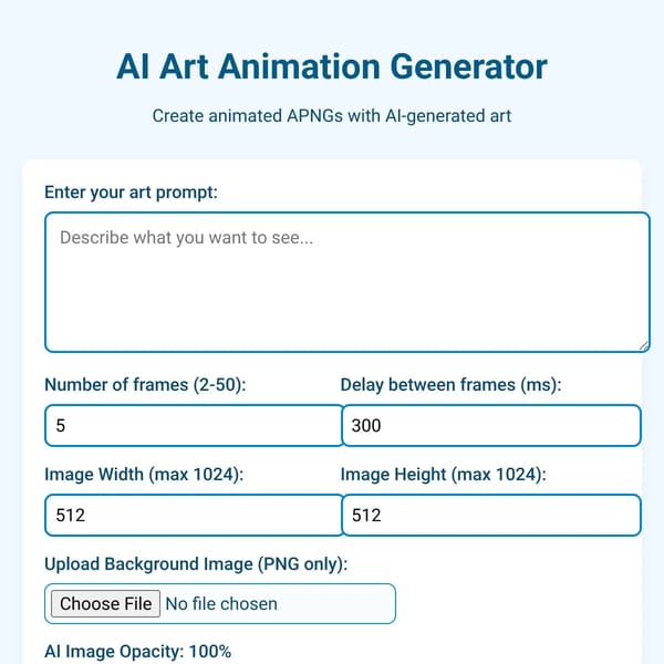 AI Art APNG Generator