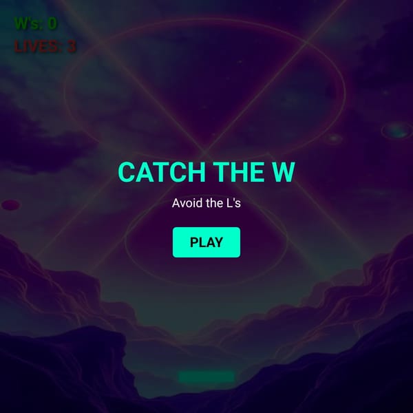 W Catcher - Mature Raver Edition