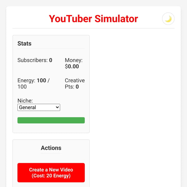 Youtuber sim (REBORN)