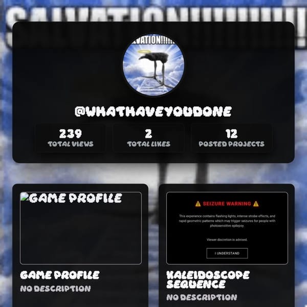 WHATHAVEYOUDONE 's profile