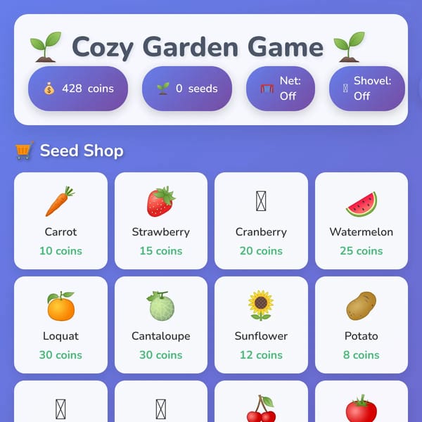 Cozy Little Garden game