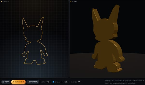 Sketch to 3D