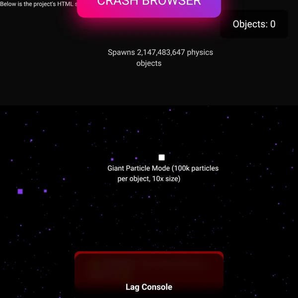 Physics Crash Test