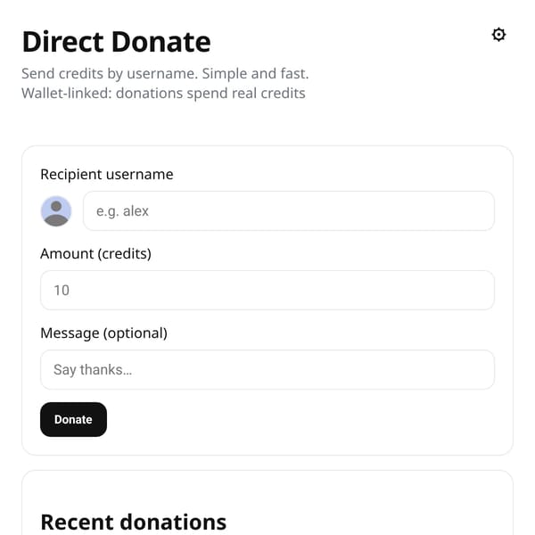 Direct Donate