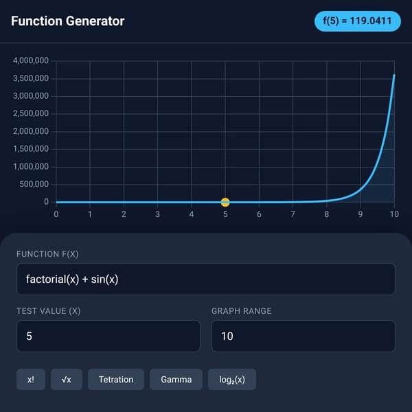 Math Function Generator
