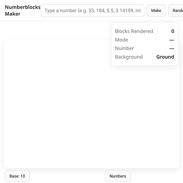Numberblocks Maker