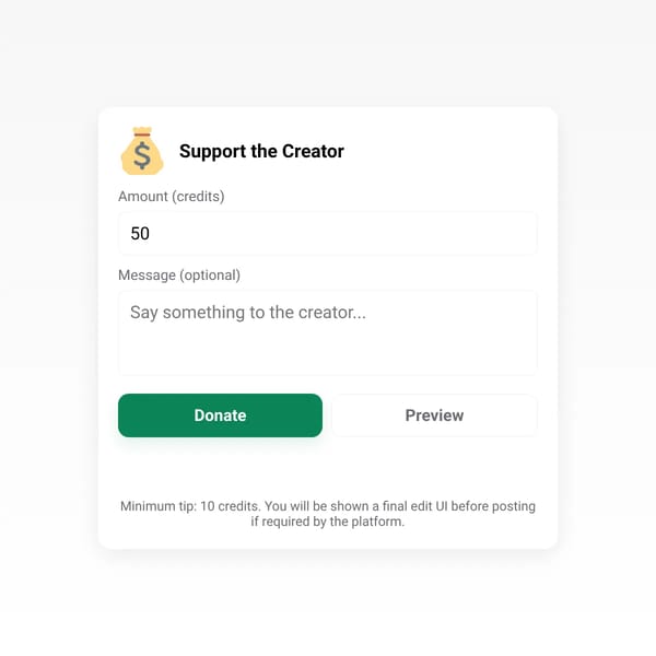 Donate Credits