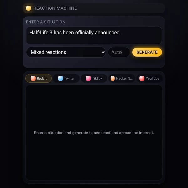Reaction Machine [IMPROVED REWORKED]