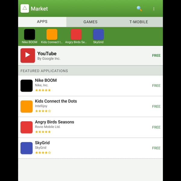 Android Market Mock