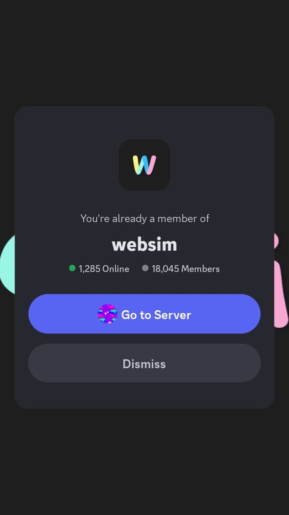 Join Websim Discord
