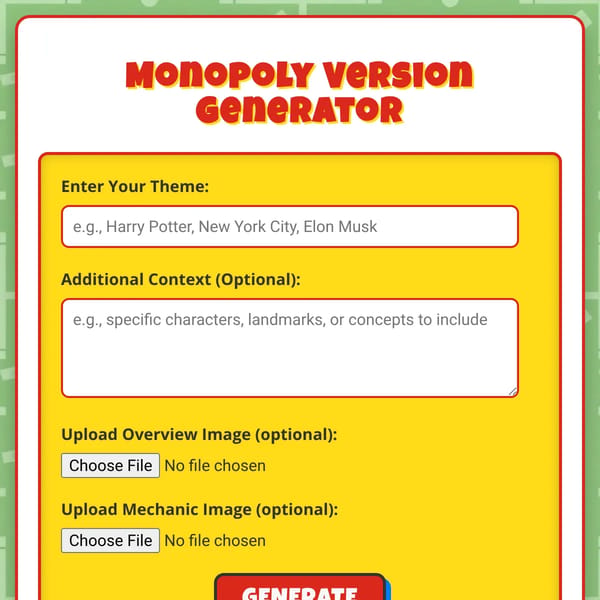 Monopoly Version Generator