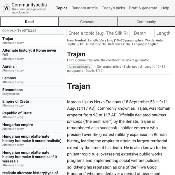 Wikipedia Article Generator