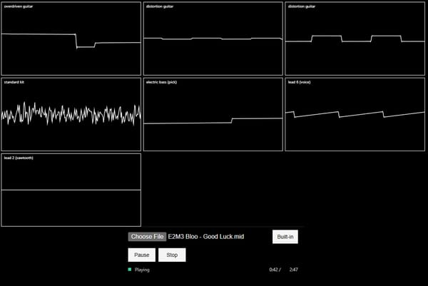 Wave Based MIDI Player
