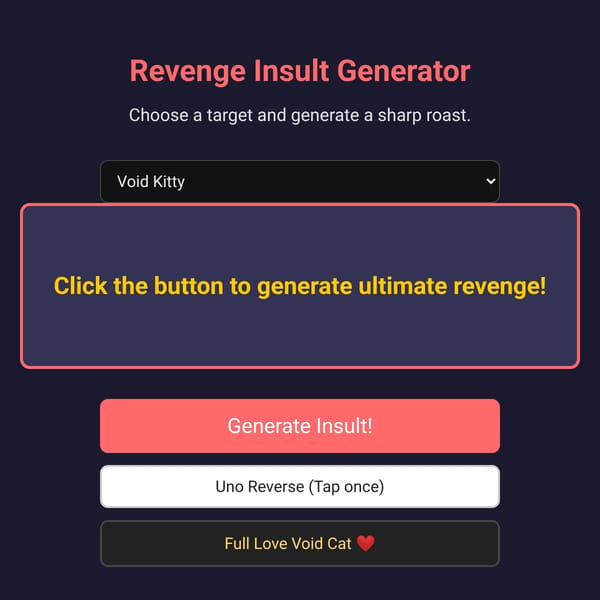 Revenge Insult Generator 2