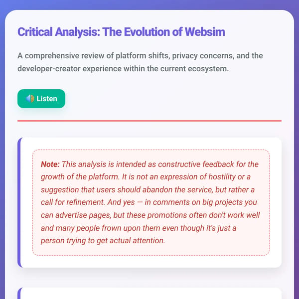 Websim feels a bit worse now