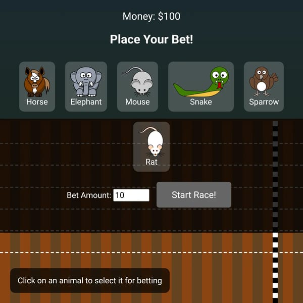 Animal Racing Game