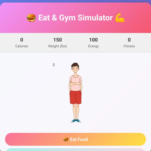 Eat & Gym Simulator