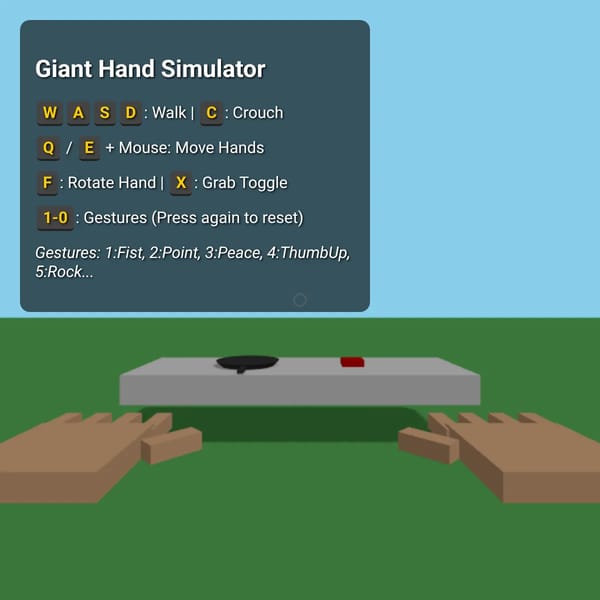 Giant Hand Simulator