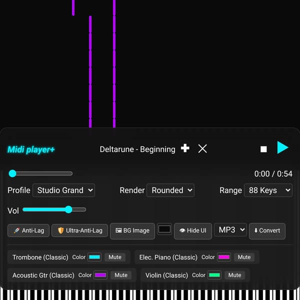 MIDI player+