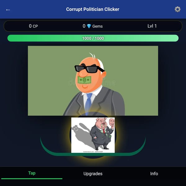 Corrupt Politician Clicker