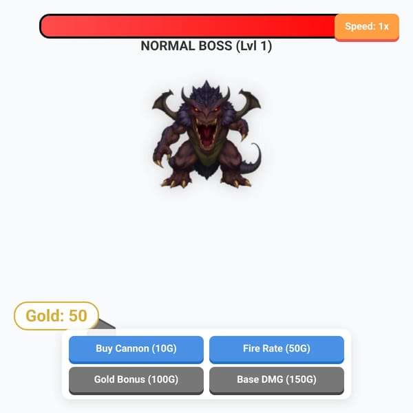 Cannon Merge Boss Battle